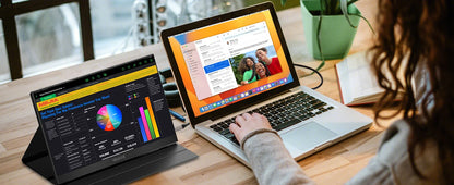 15.6 inch Portable Monitor for Laptop, 1080P 72 NTSC 100 sRGB USB C HDMI Travel External Second Computer Screen with HDR