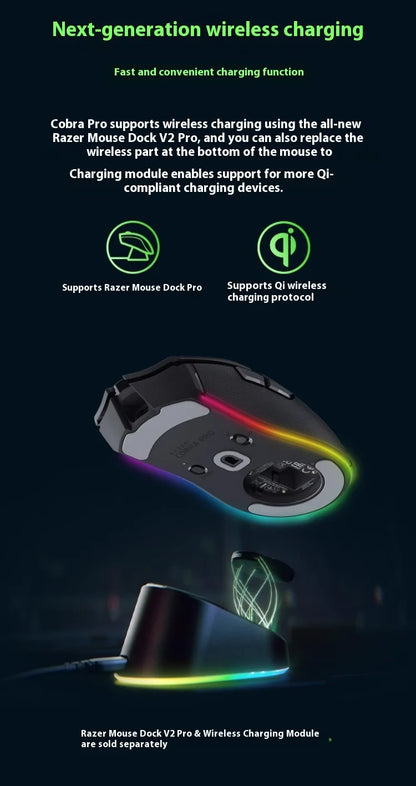Razer Cobra Series Professional Edition Colorful Esports Small Hand Poison Viper Mini Wireless Mouse