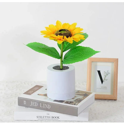 3 LED Night Light Rechargeable Sunflower Lights Interior Lighting Bedroom Bedside Desktop Decoration Table Lamp Night Lamps