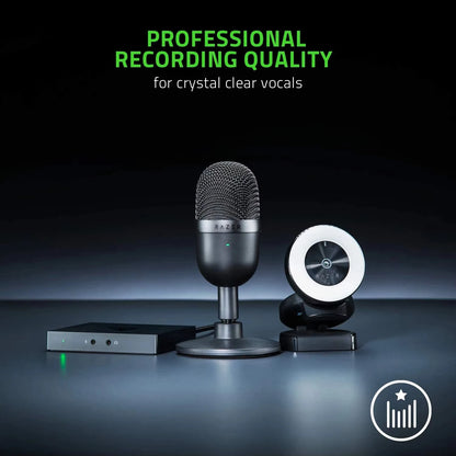 Razer Seiren Mini USB Condenser Microphone Ultra-compact Streaming Microphone with Super cardioid Pickup Pattern