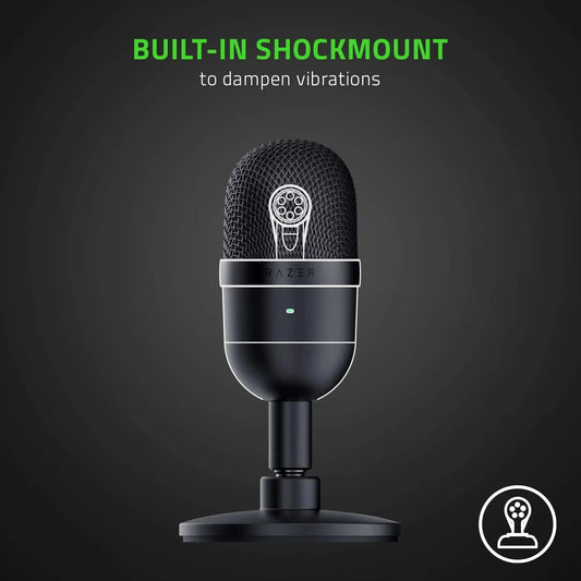 Razer Seiren Mini USB Condenser Microphone Ultra-compact Streaming Microphone with Super cardioid Pickup Pattern